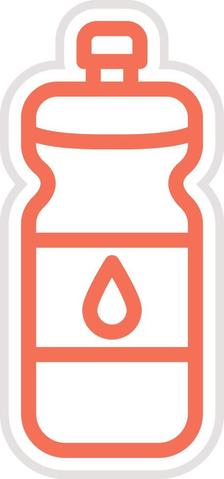 Water bottle Icon Design Illustration vector