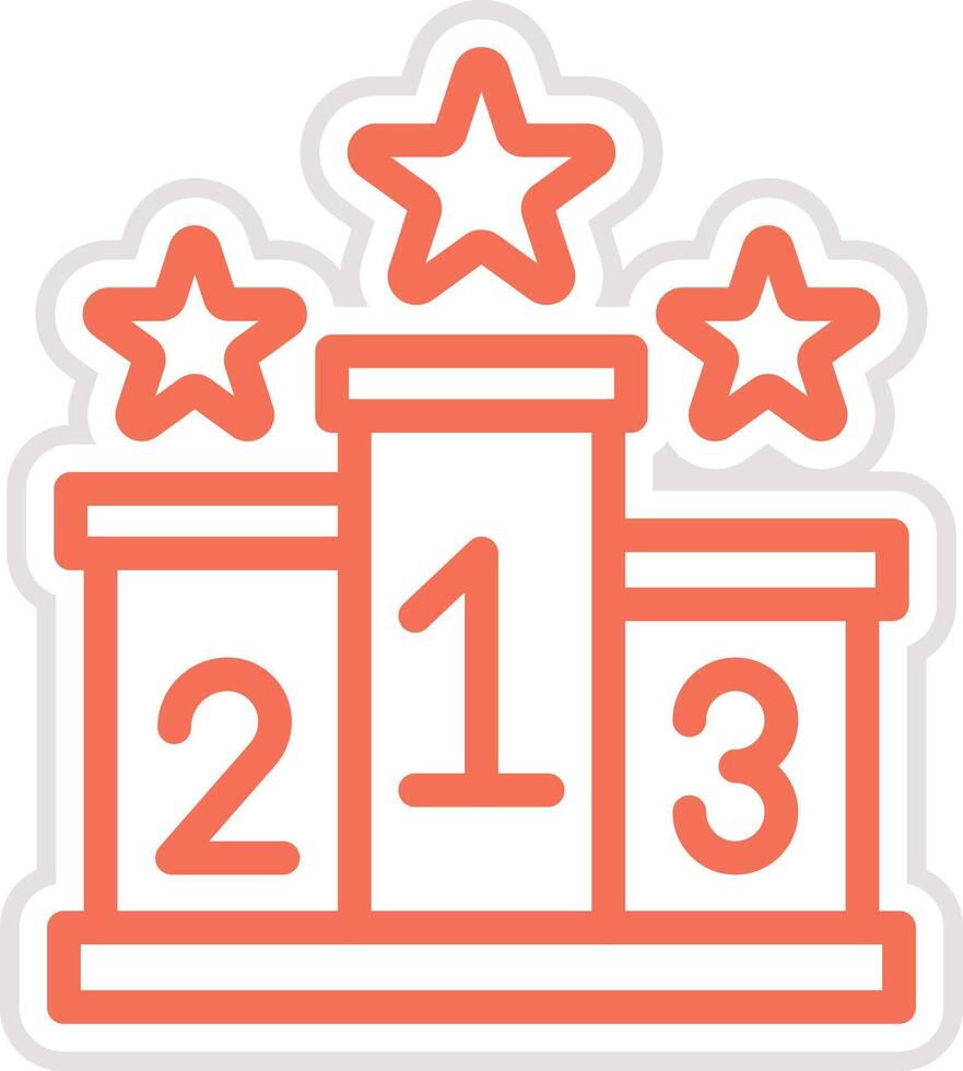 Podium Icon Design Illustration vector