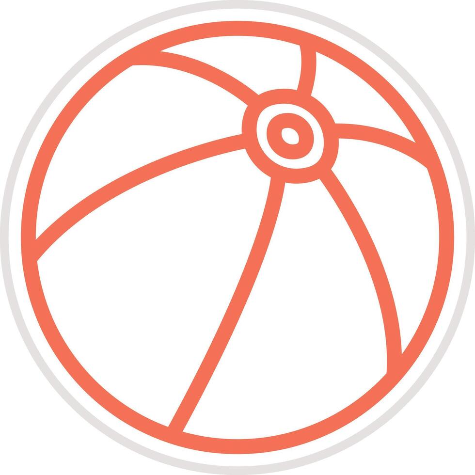 Beach ball Icon Design Illustration vector