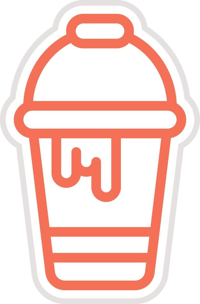 Paint bucket Icon Design Illustration vector