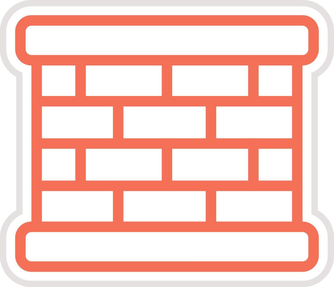 Bricks wall Icon Design Illustration vector