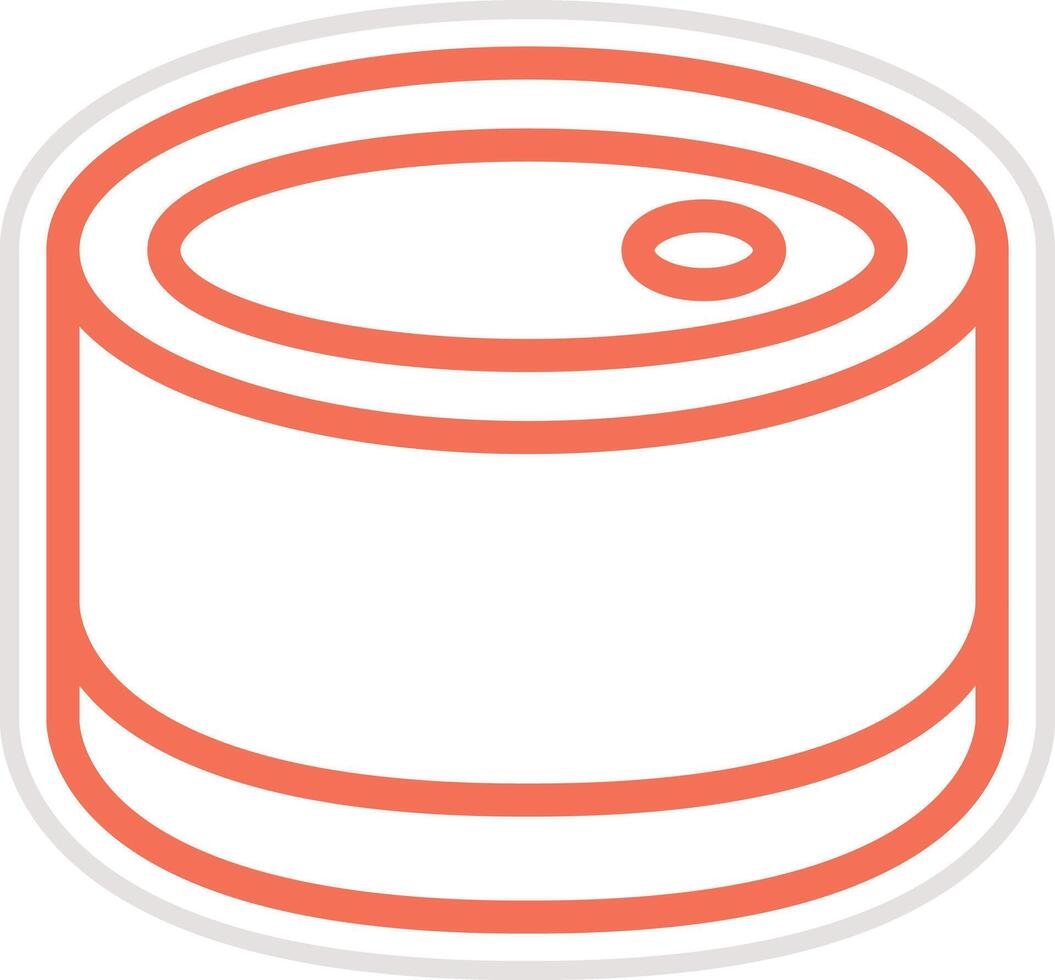 Canned food Icon Design Illustration vector