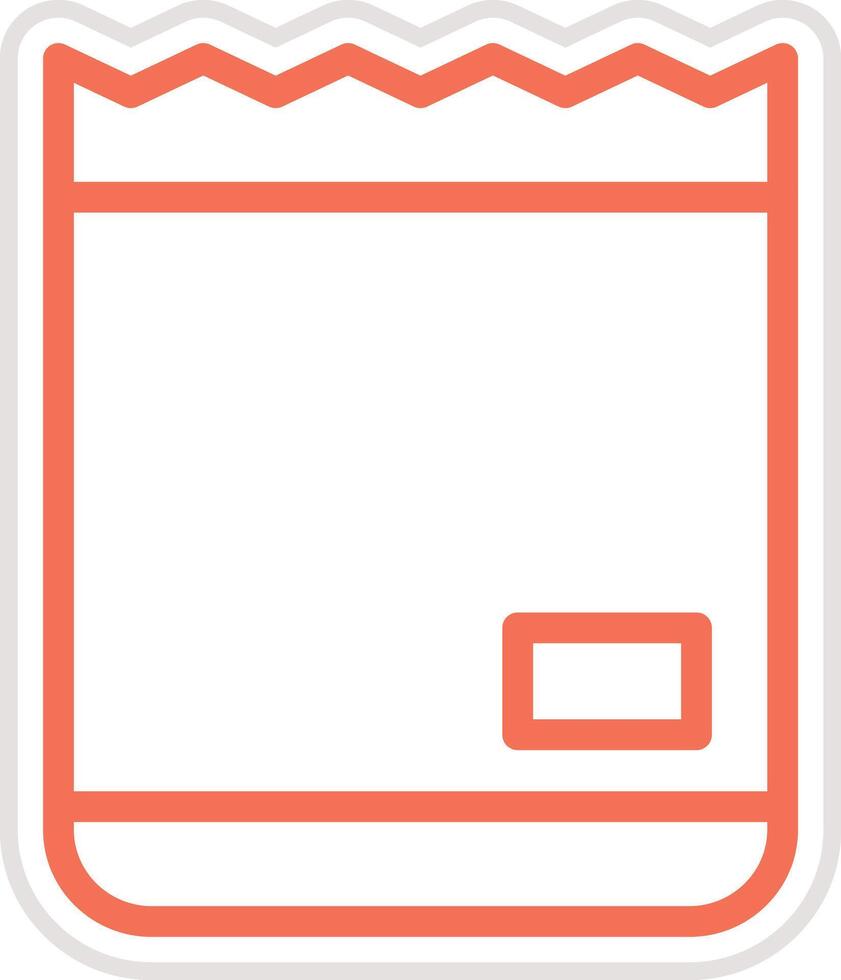 Paper bag Icon Design Illustration vector
