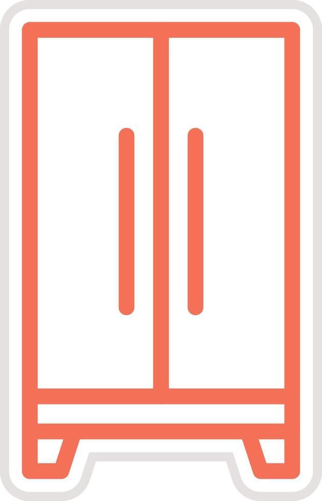 Fridge Icon Design Illustration vector