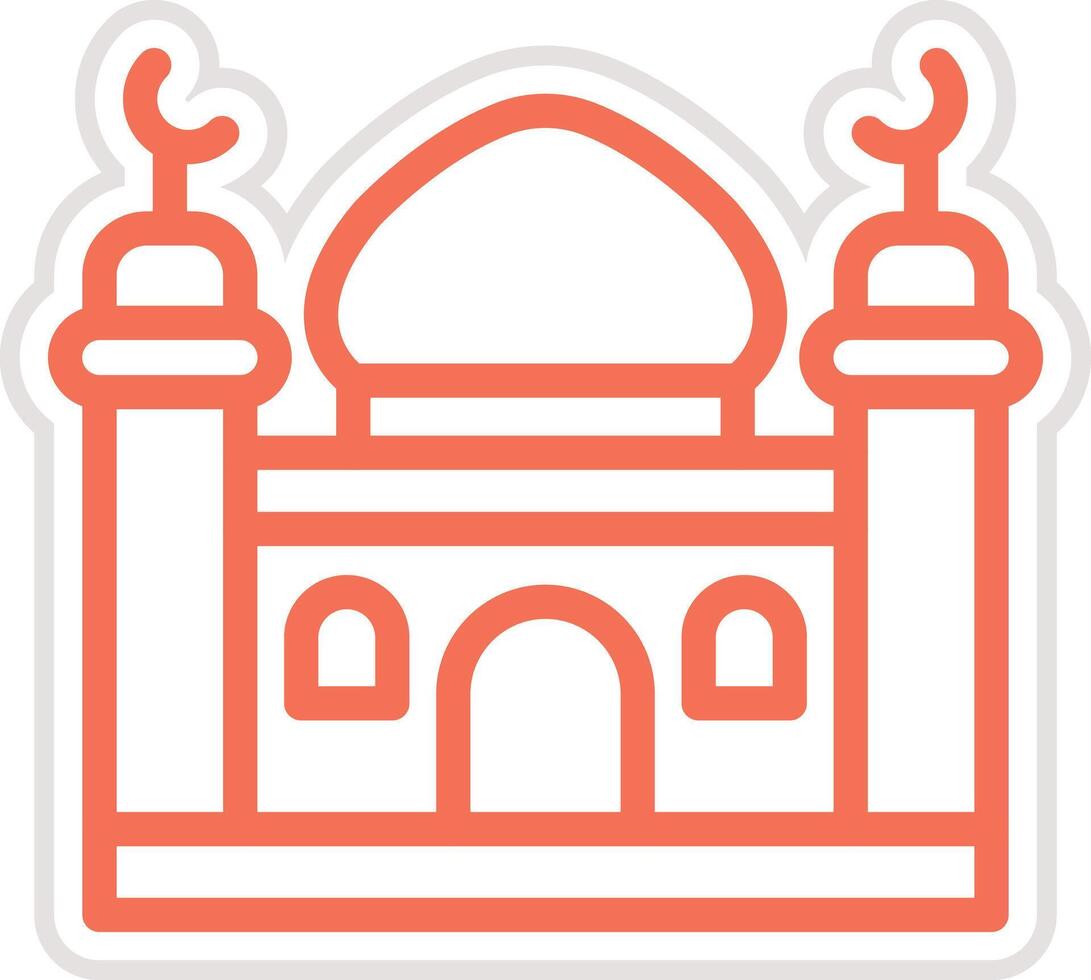 Minaret Icon Design Illustration vector