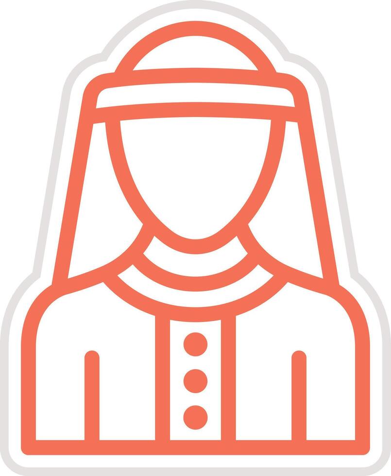 Arab man Icon Design Illustration vector