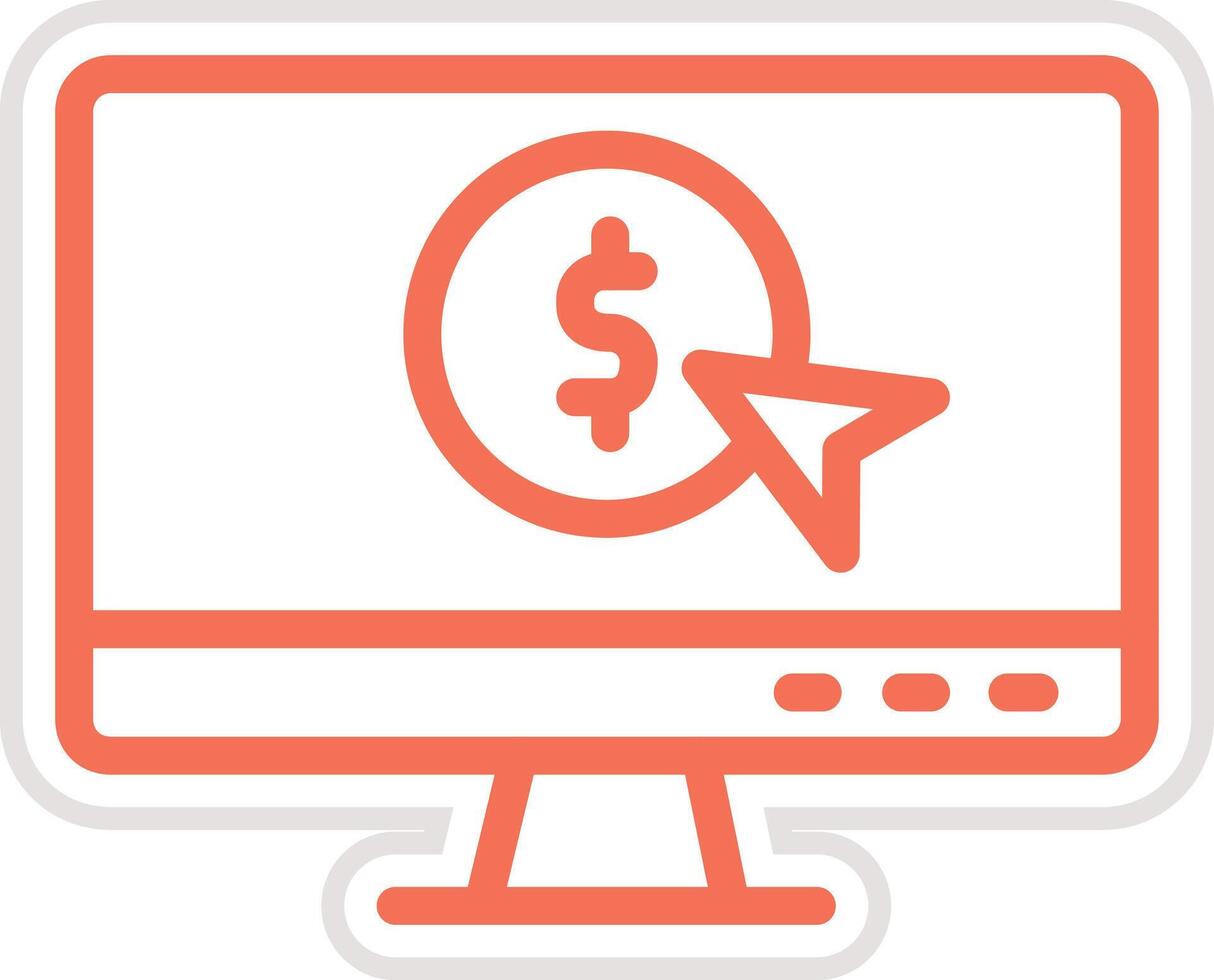 Pay per click Icon Design Illustration vector