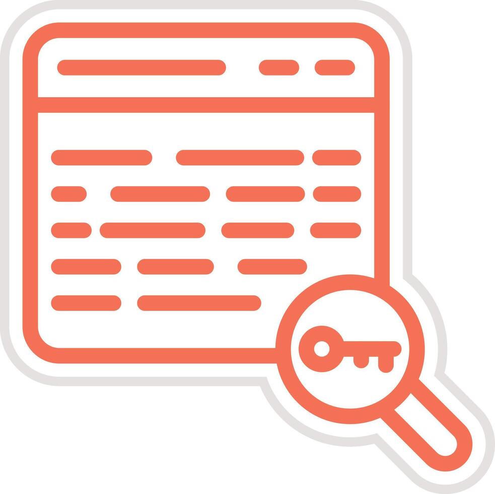 Keyword Icon Design Illustration vector