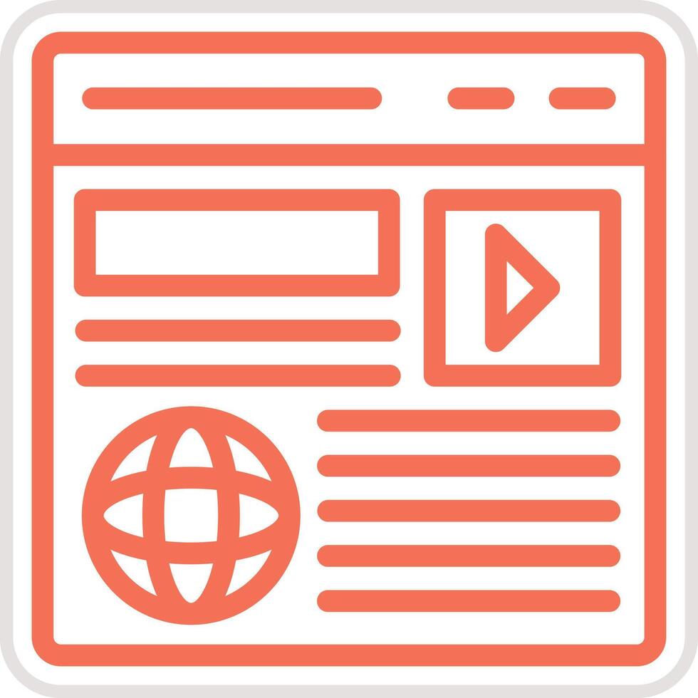 Content marketing Icon Design Illustration vector