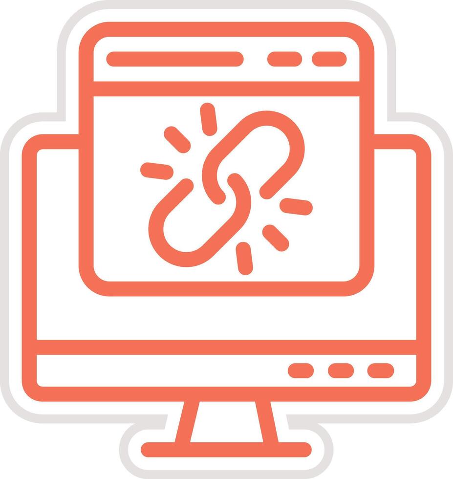 Web link Icon Design Illustration vector