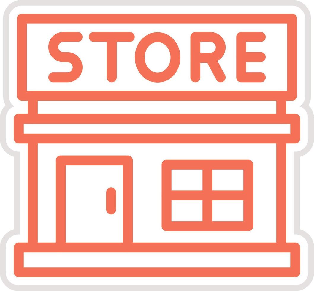 Grocery store Icon Design Illustration vector