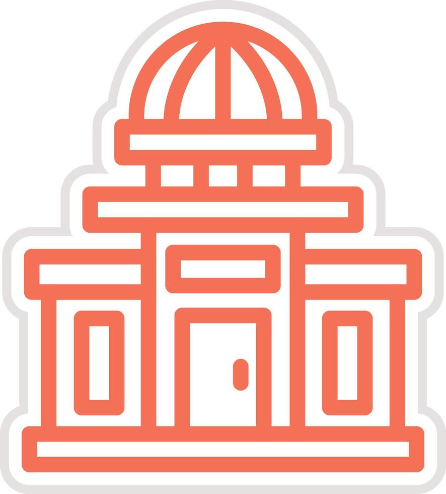 Government building Icon Design Illustration vector