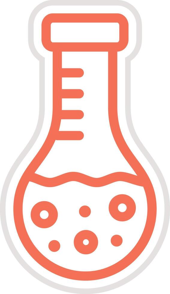 Round flask Icon Design Illustration vector