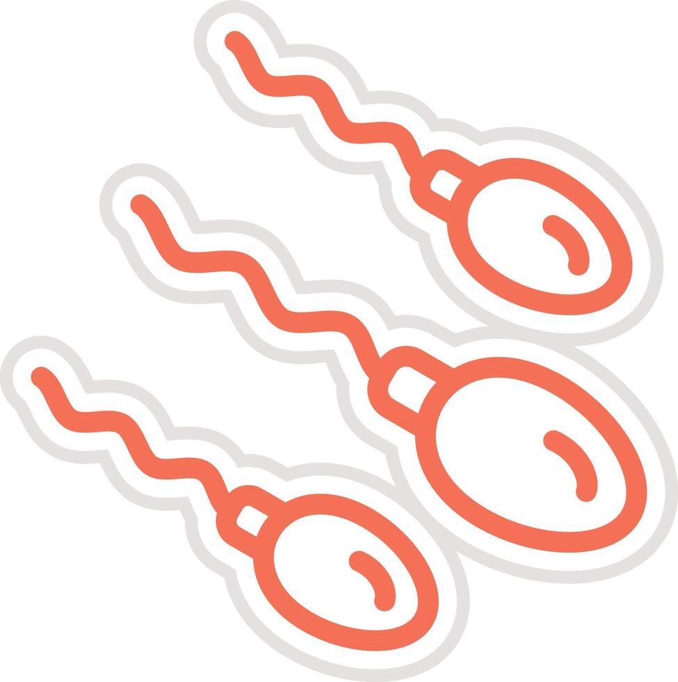Sperms Icon Design Illustration vector