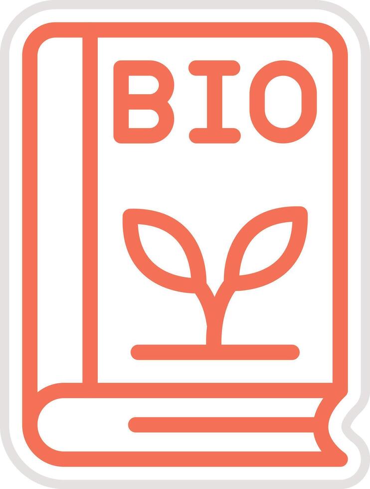 Bio book Icon Design Illustration vector