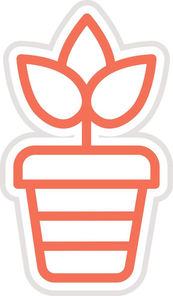 Plant pot Icon Design Illustration vector