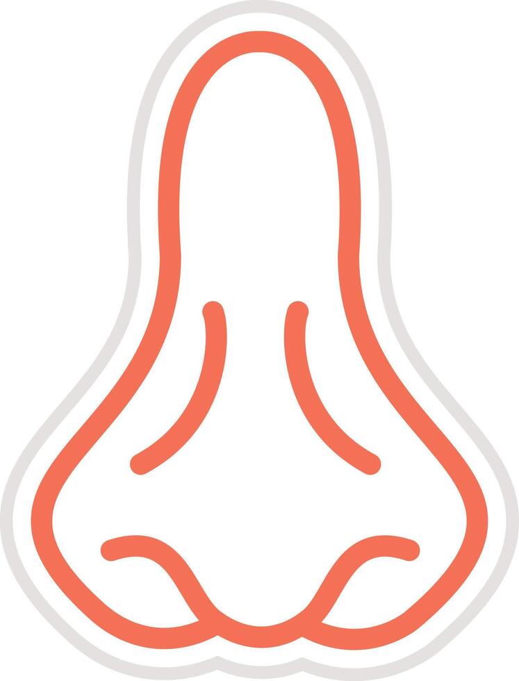 Nose Icon Design Illustration vector