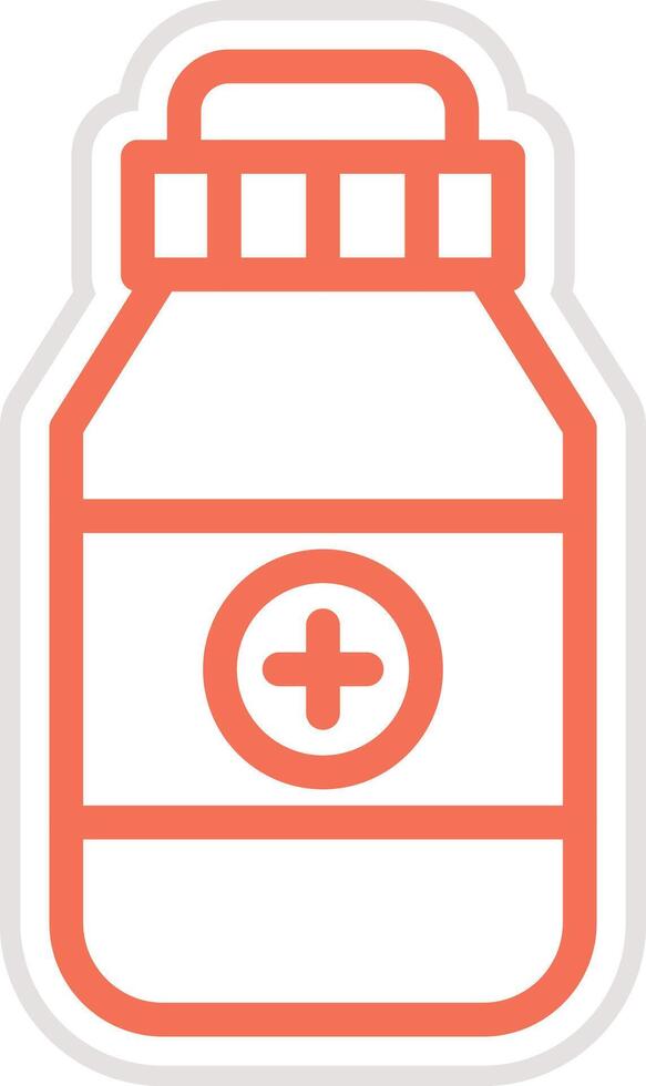 Medicine jar Icon Design Illustration vector