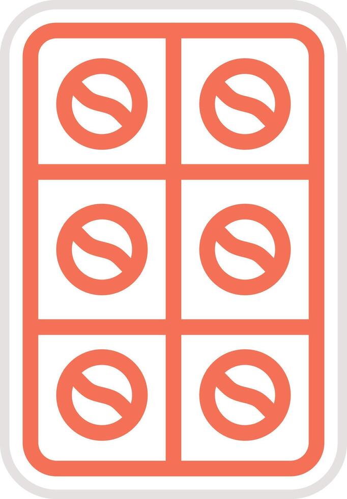 Blister Icon Design Illustration vector