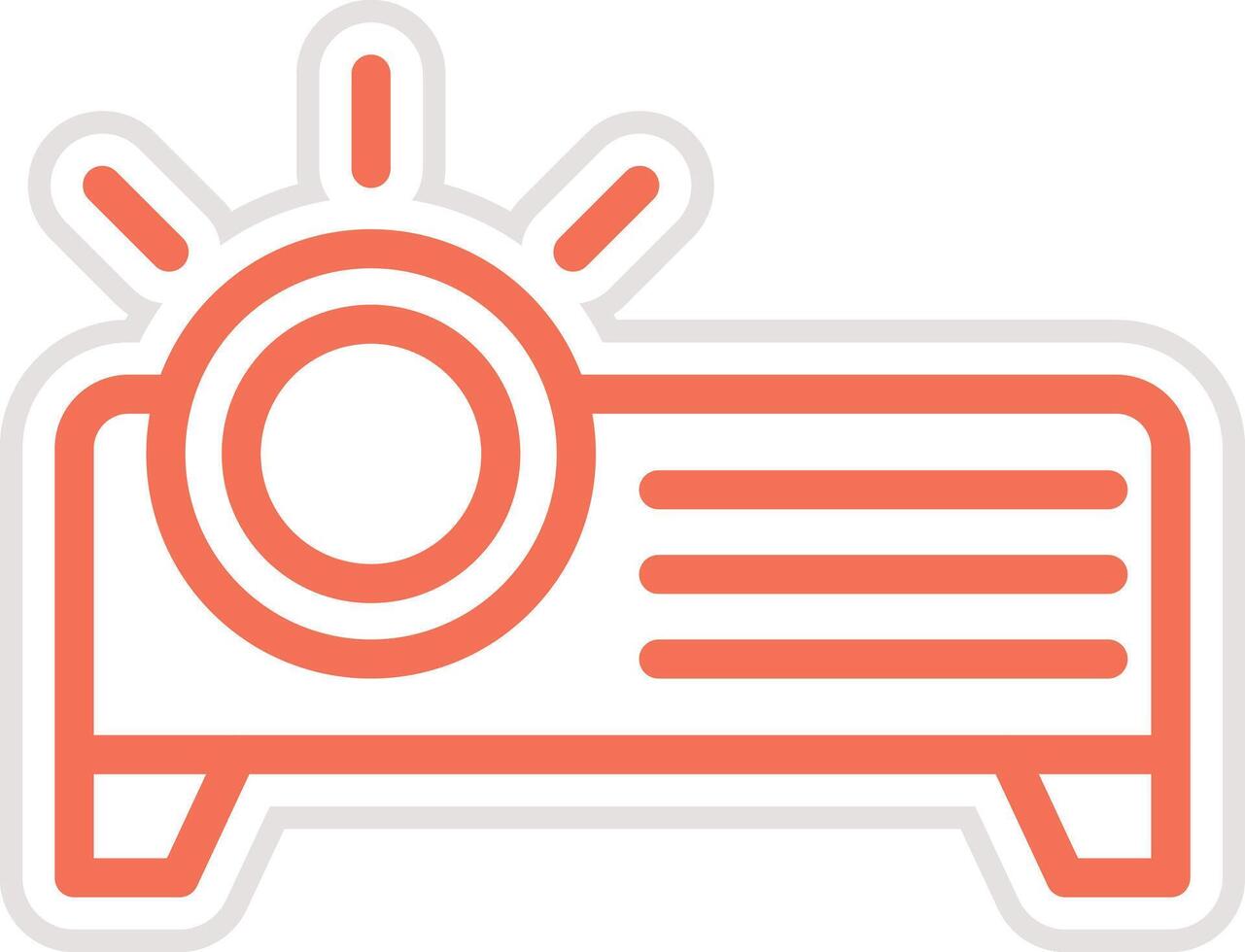 Projector Icon Design Illustration vector