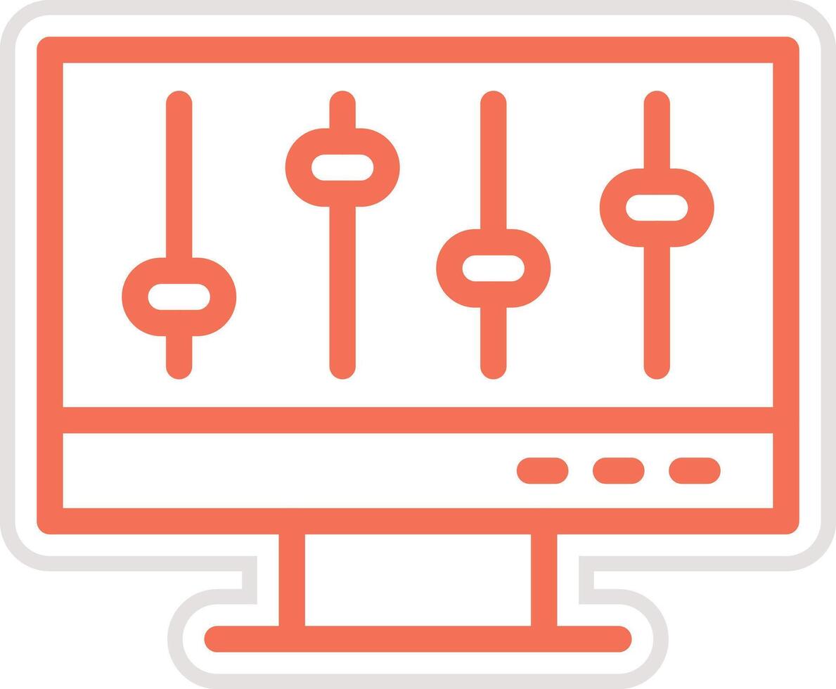 Volume control Icon Design Illustration vector