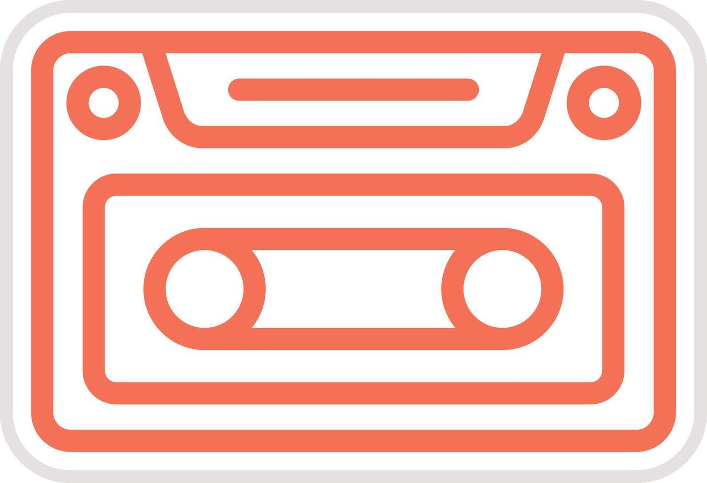 Casette Icon Design Illustration vector