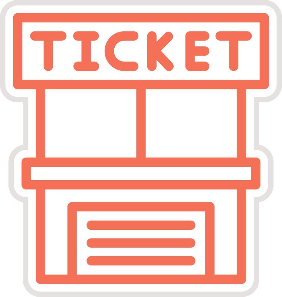 Ticket office Icon Design Illustration vector