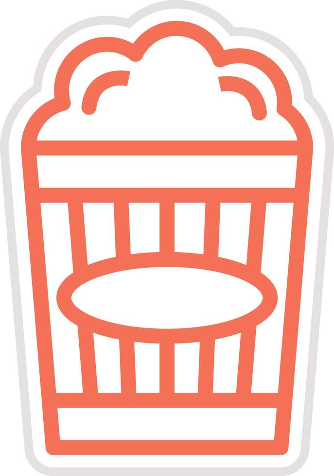 Popcorn Icon Design Illustration vector