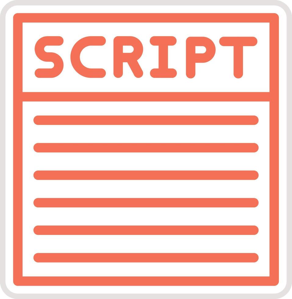 Script Icon Design Illustration vector