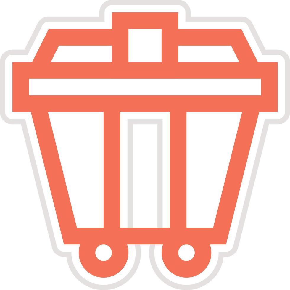 Dumpster Icon Design Illustration vector