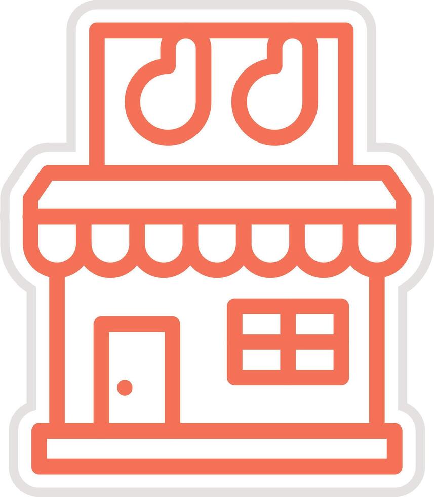 Meat shop Icon Design Illustration vector