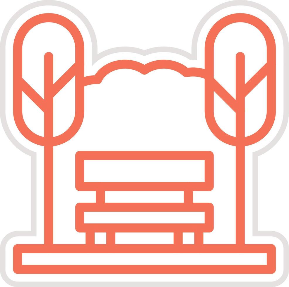 Bench Icon Design Illustration vector