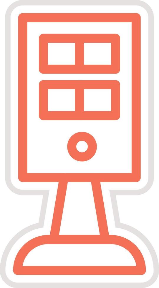 Kiosk Icon Design Illustration vector