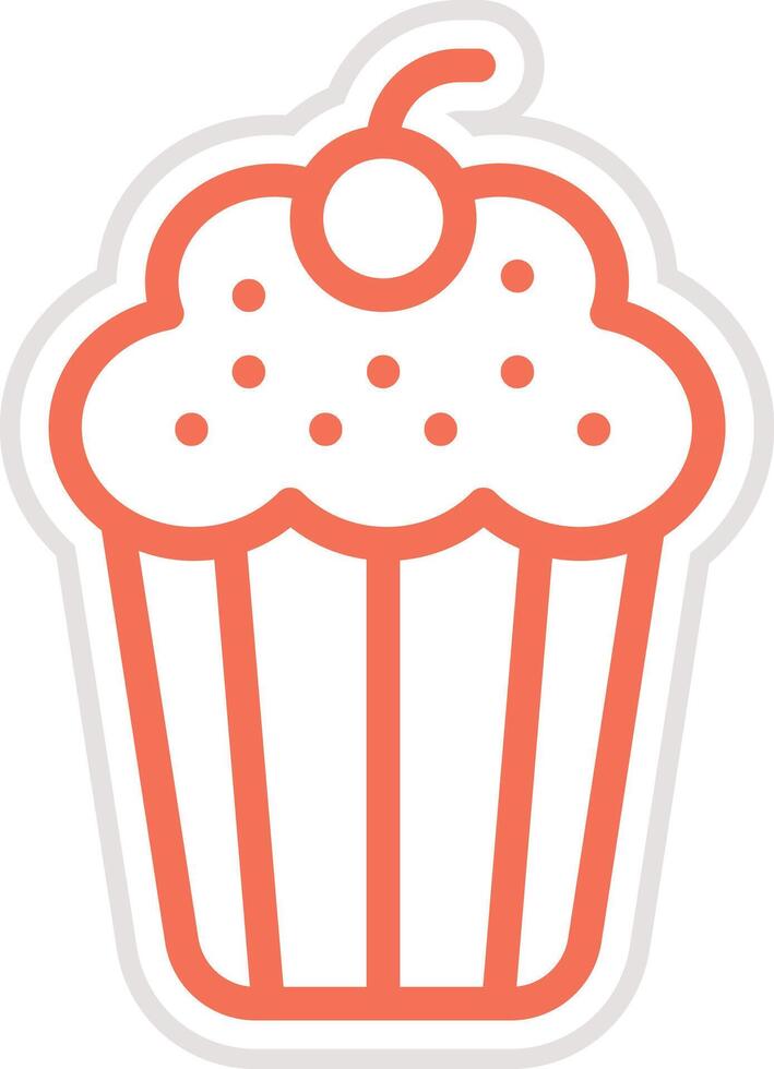 Cup cake Icon Design Illustration vector