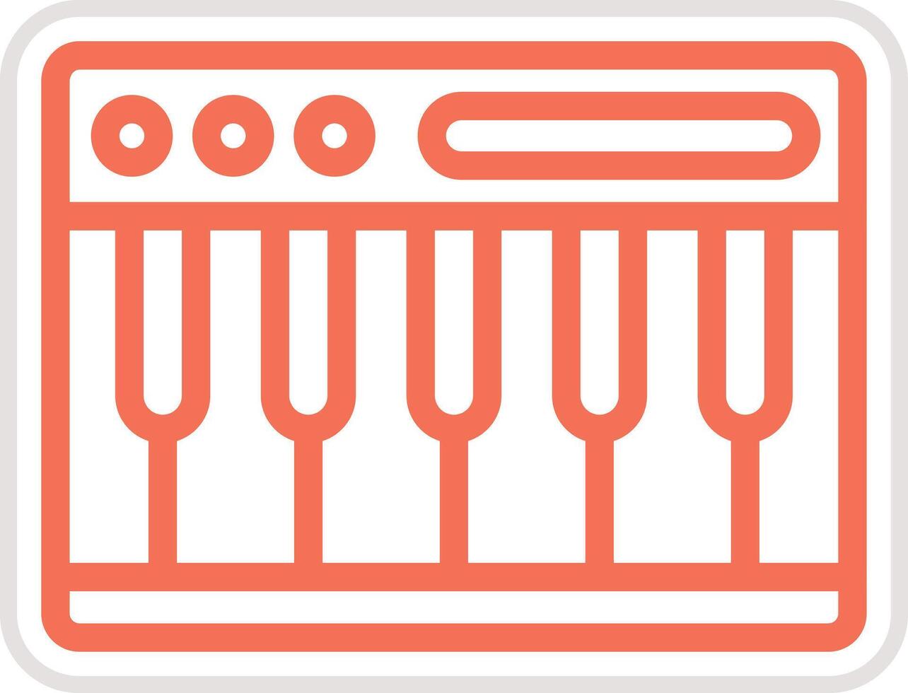 Piano Icon Design Illustration vector