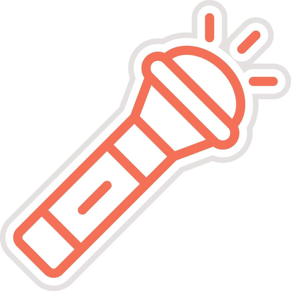 Flashlight Icon Design Illustration vector