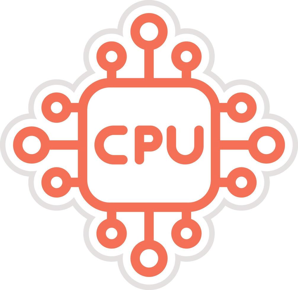 Cpu Icon Design Illustration vector