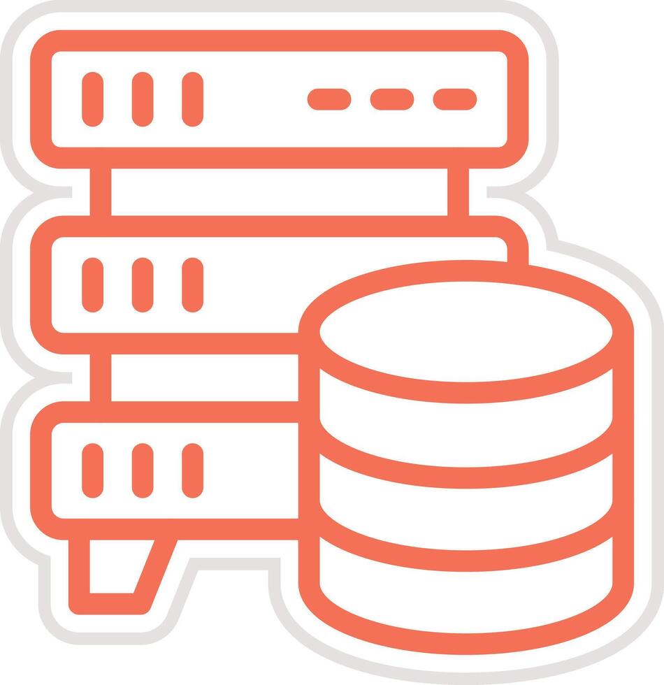 Database Storage Icon Design Illustration vector