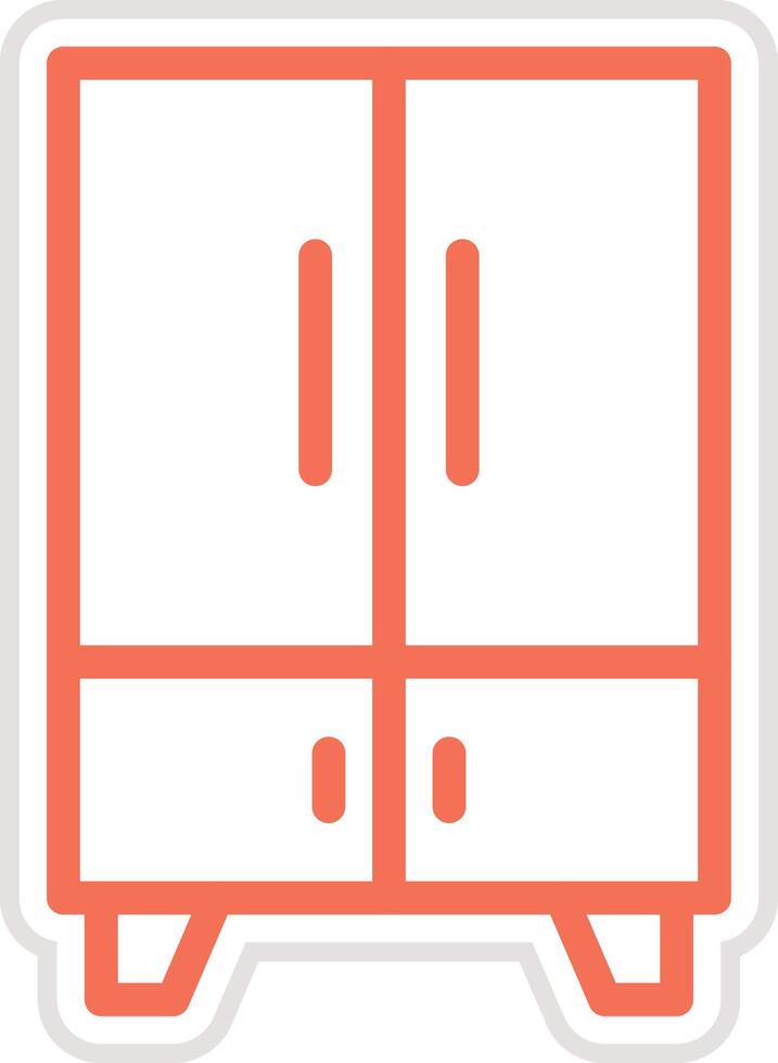 Cupboard Icon Design Illustration vector