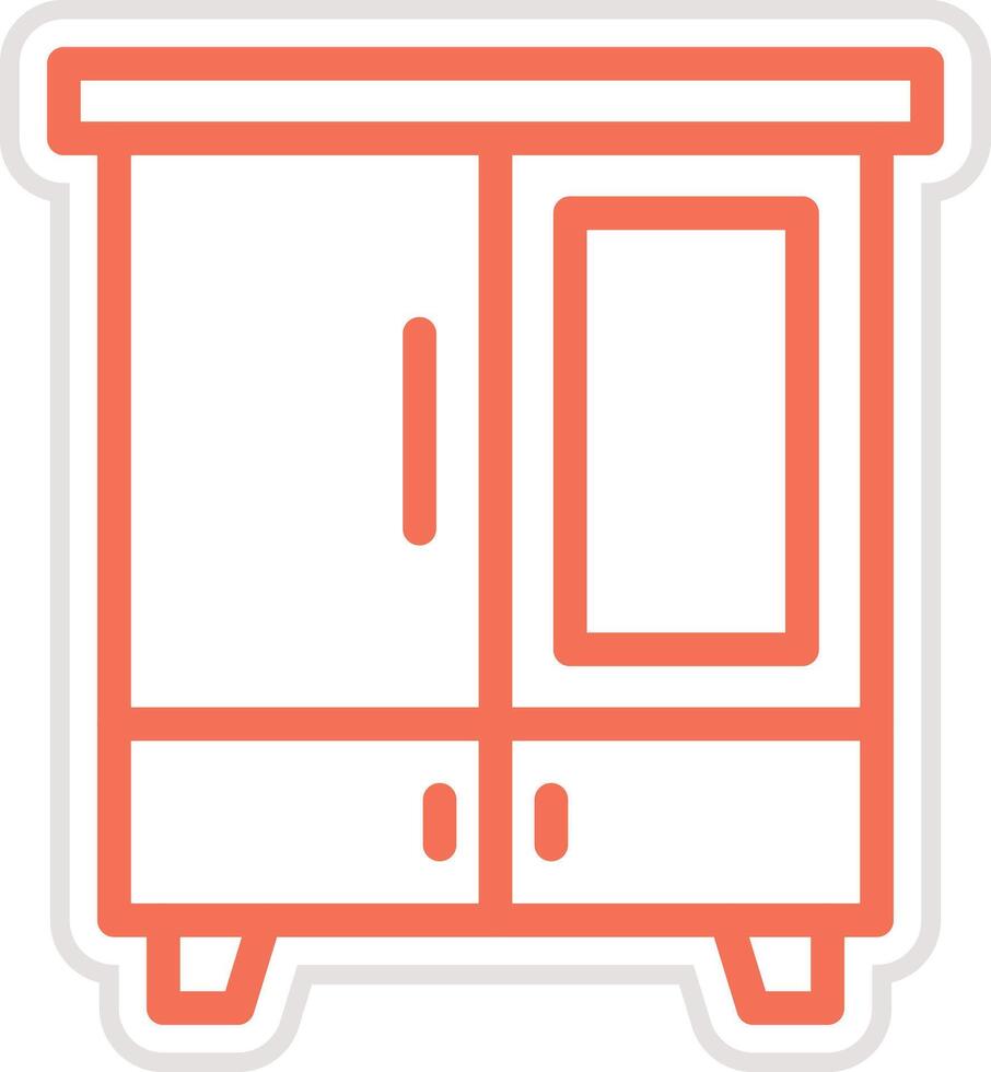 Wardrobe Icon Design Illustration vector
