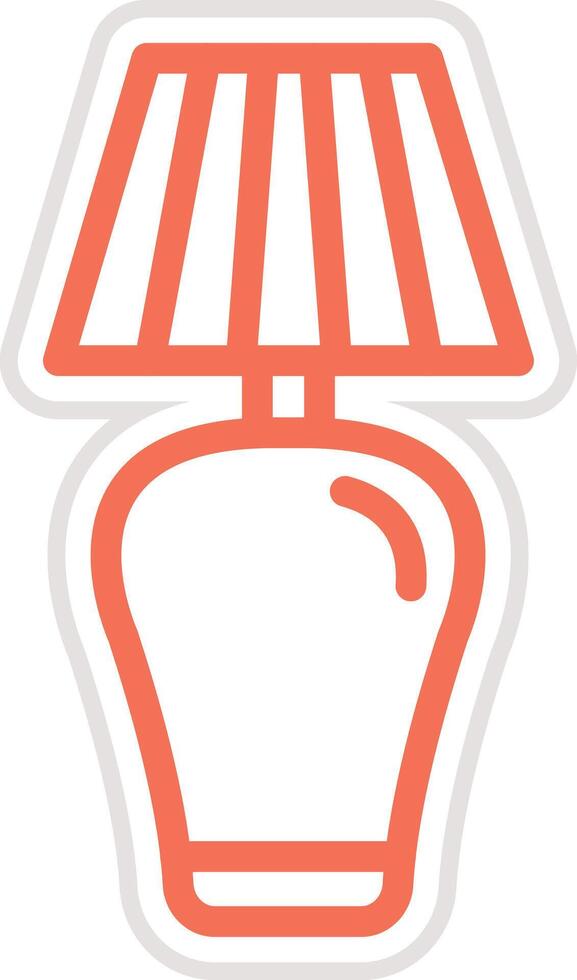 Floor Lamp Icon Design Illustration vector
