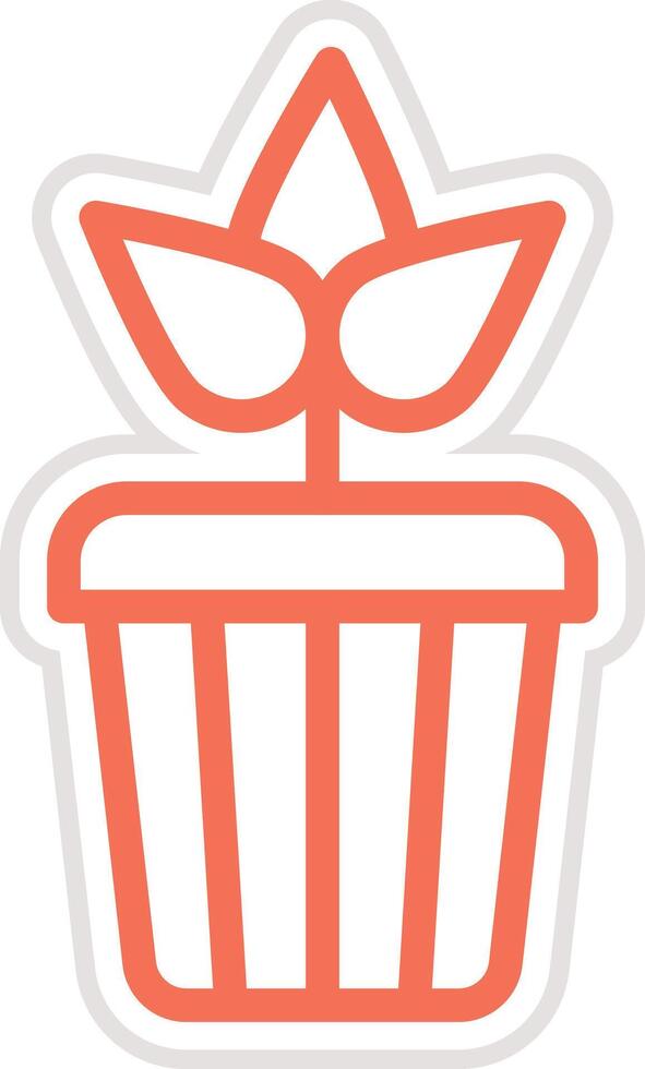Plant Pot Icon Design Illustration vector