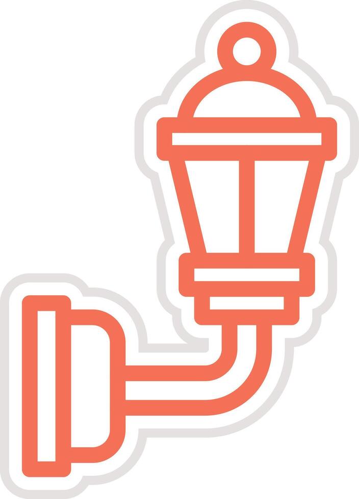 Wall Lamp Icon Design Illustration vector