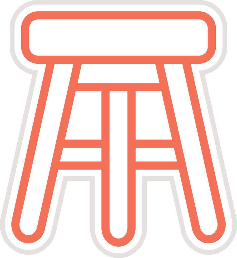 Bar Stool Icon Design Illustration vector