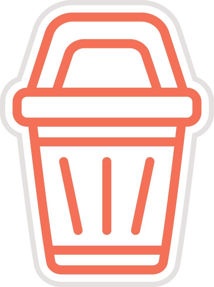Bin Icon Design Illustration vector