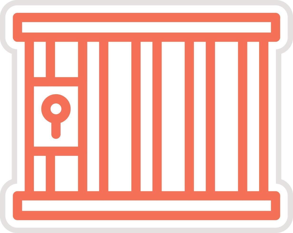 Jail Icon Design Illustration vector
