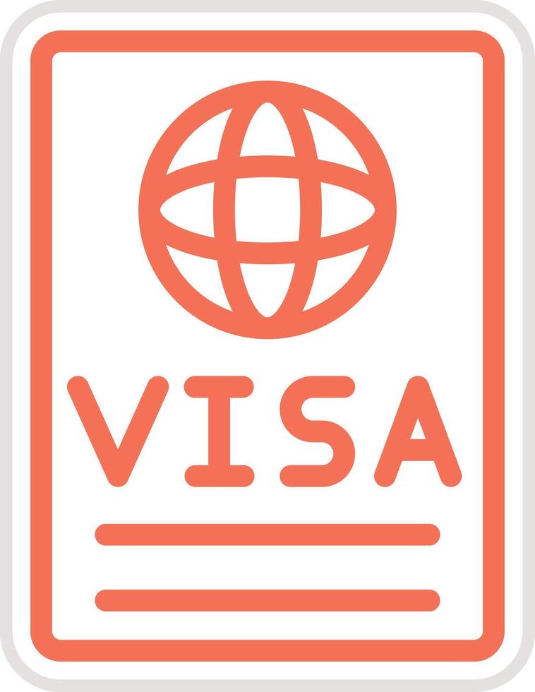 Visa Icon Design Illustration vector