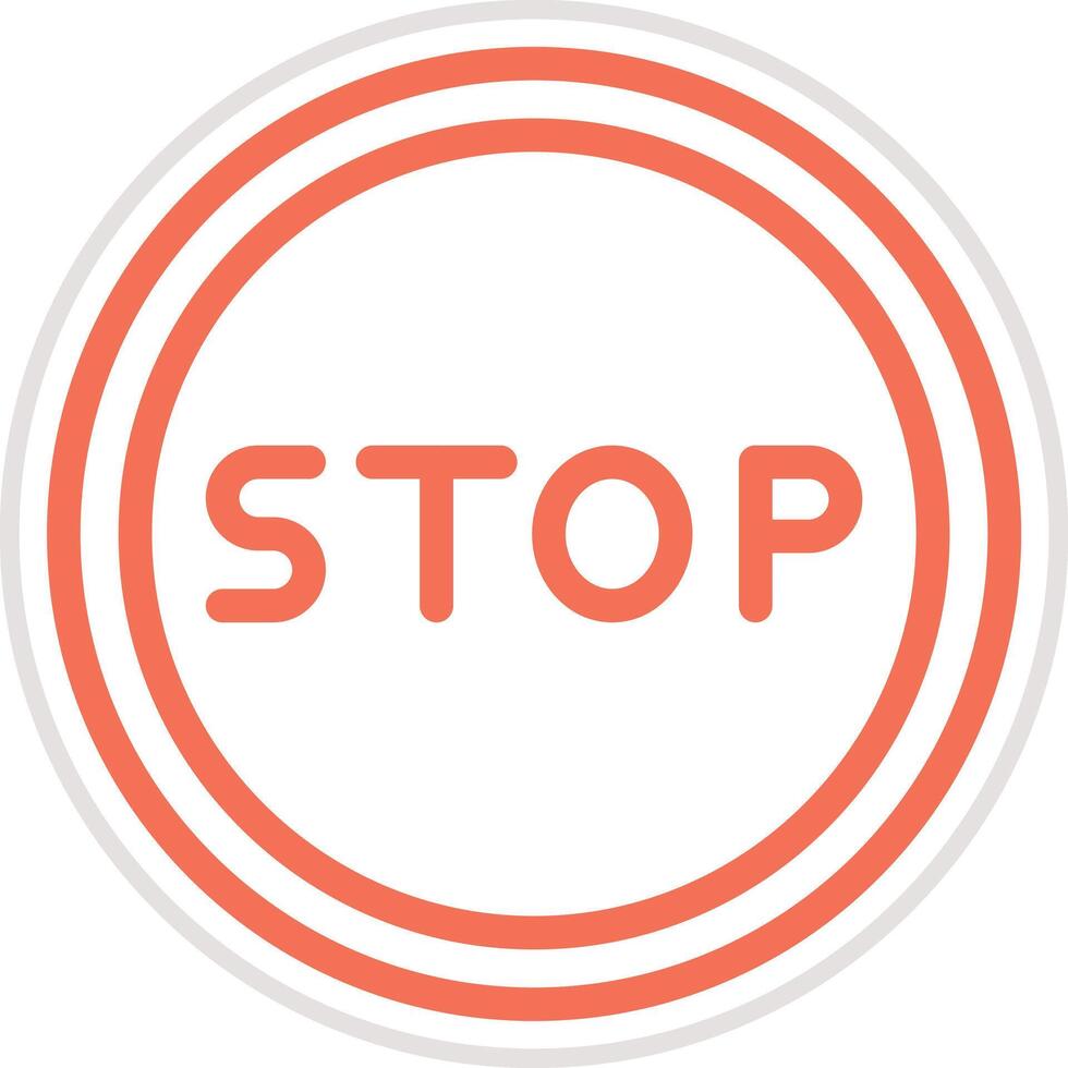 Stop Icon Design Illustration vector