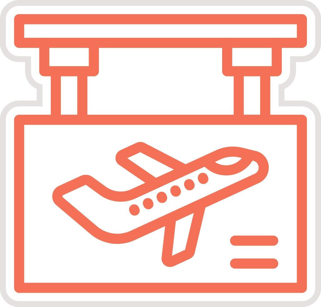 Boarding Gate Icon Design Illustration vector