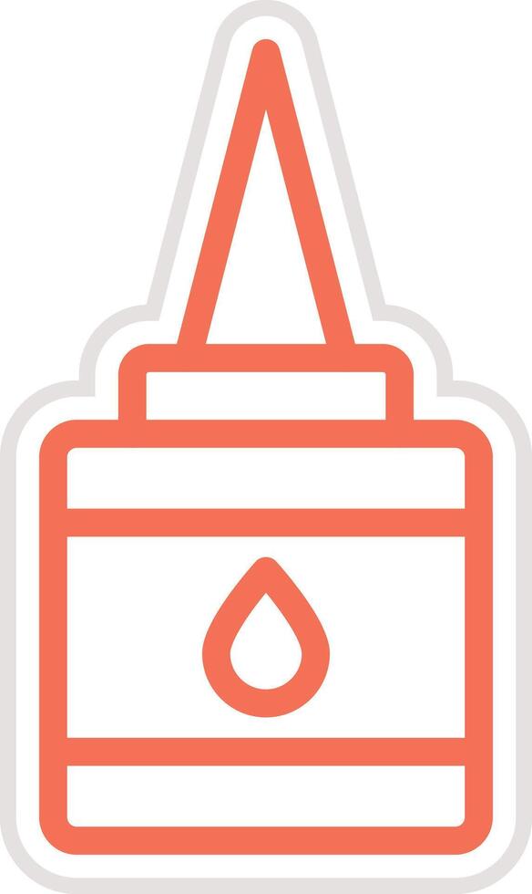Liquid Glue Icon Design Illustration vector
